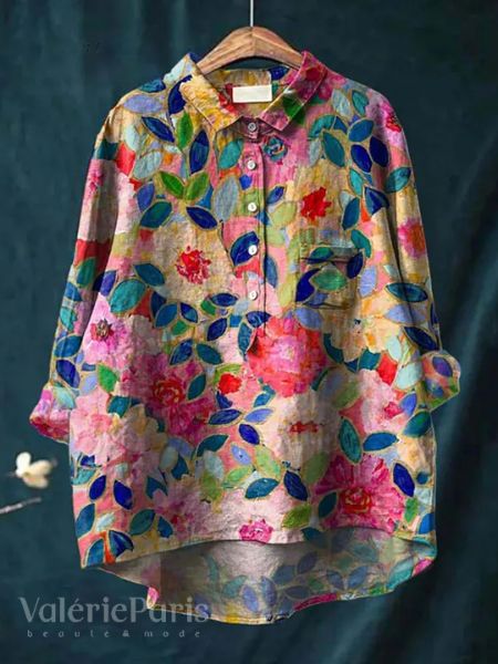 CAMILLE | FLORAL PRINT COTTON BLOUSE