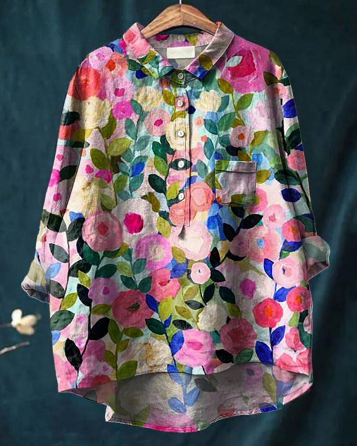 CAMILLE | FLORAL PRINT COTTON BLOUSE