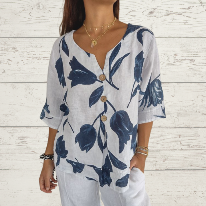 ORAH | CASUAL V-NECK TUNIC TOP