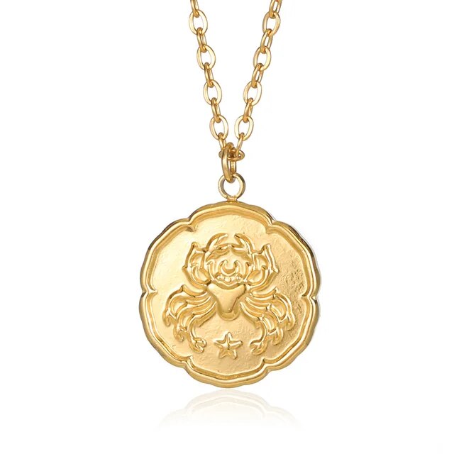 CELESTIA | GOLD PLATED ZODIAC SIGN NECKLACE