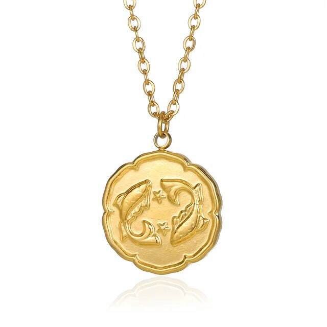 CELESTIA | GOLD PLATED ZODIAC SIGN NECKLACE