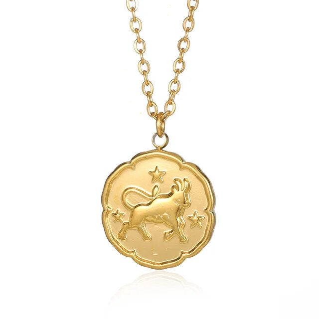 CELESTIA | GOLD PLATED ZODIAC SIGN NECKLACE