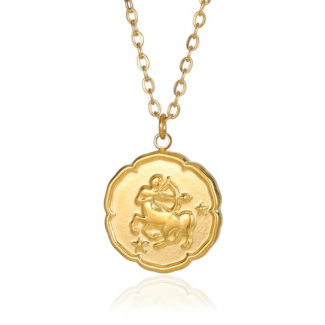 CELESTIA | GOLD PLATED ZODIAC SIGN NECKLACE