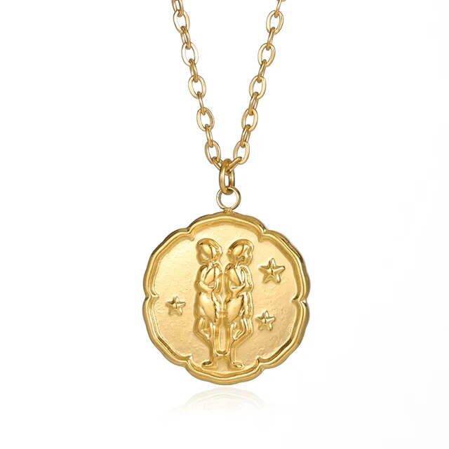 CELESTIA | GOLD PLATED ZODIAC SIGN NECKLACE