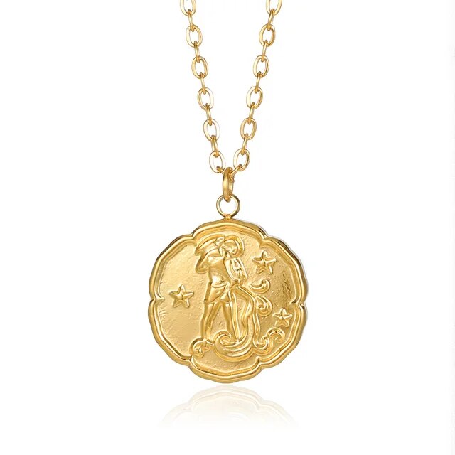 CELESTIA | GOLD PLATED ZODIAC SIGN NECKLACE