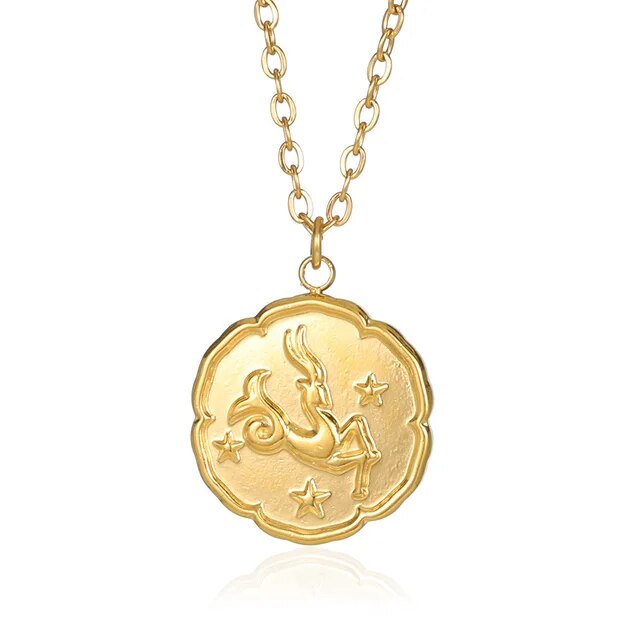 CELESTIA | GOLD PLATED ZODIAC SIGN NECKLACE