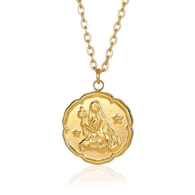 CELESTIA | GOLD PLATED ZODIAC SIGN NECKLACE