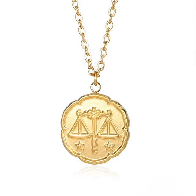 CELESTIA | GOLD PLATED ZODIAC SIGN NECKLACE