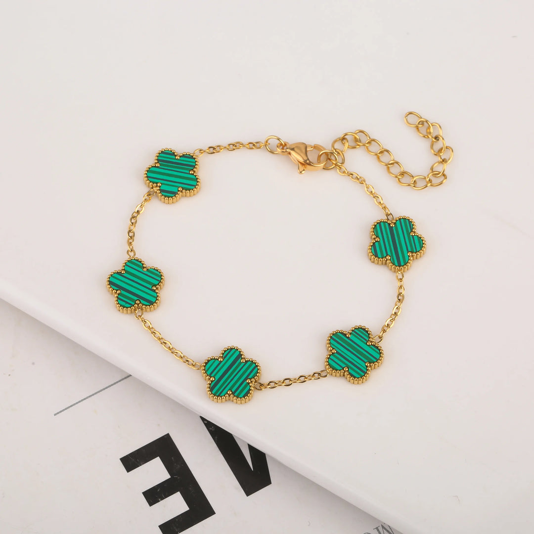 ADIRA | FIVE-LEAF CLOVER BRACELET