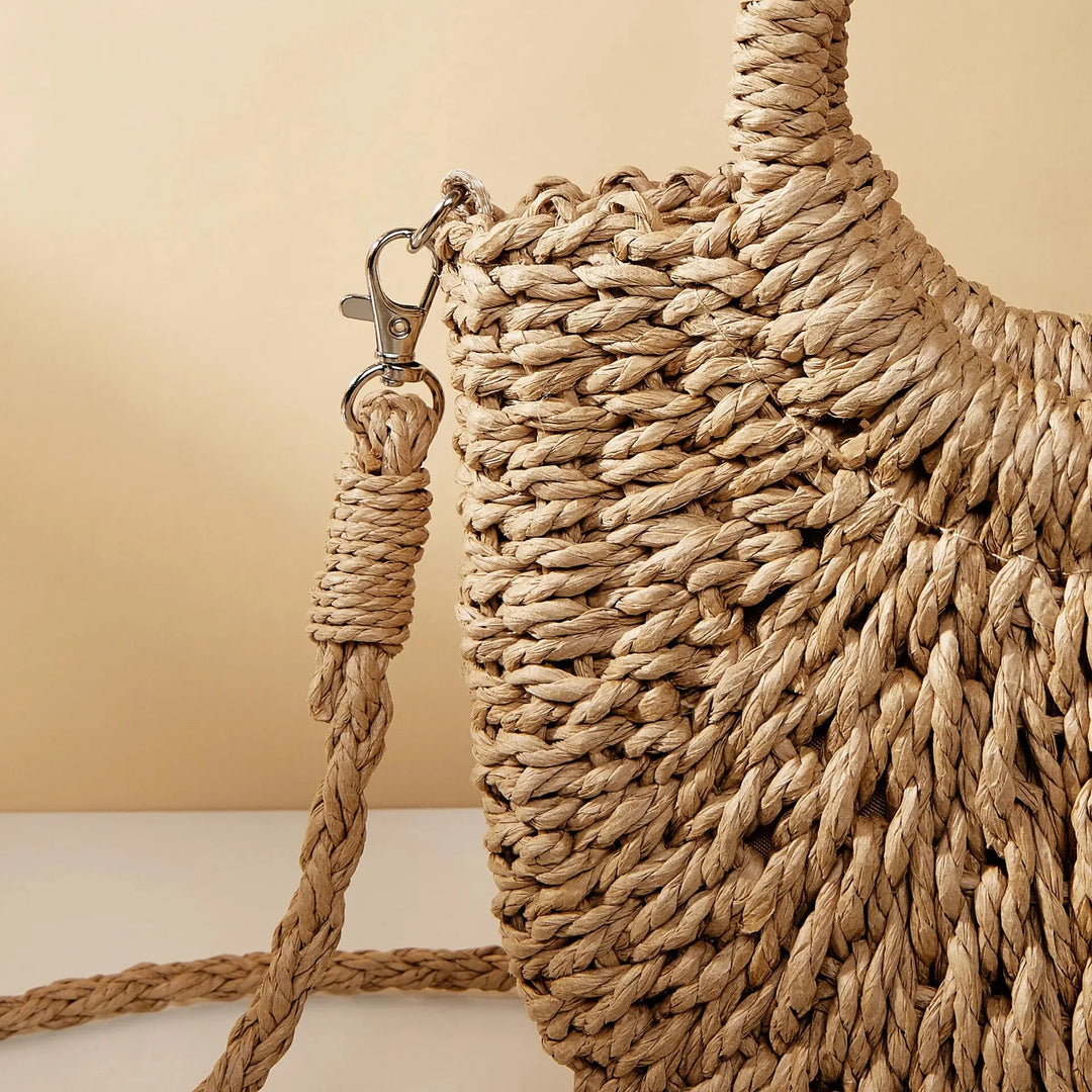 ORLA | WOVEN HALF-MOON BEACH BAG