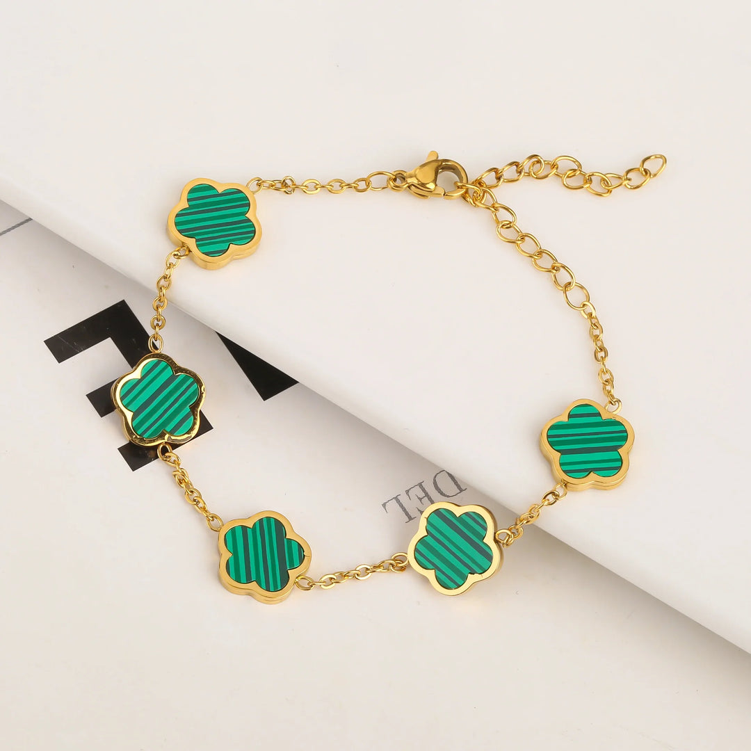 ADIRA | FIVE-LEAF CLOVER BRACELET