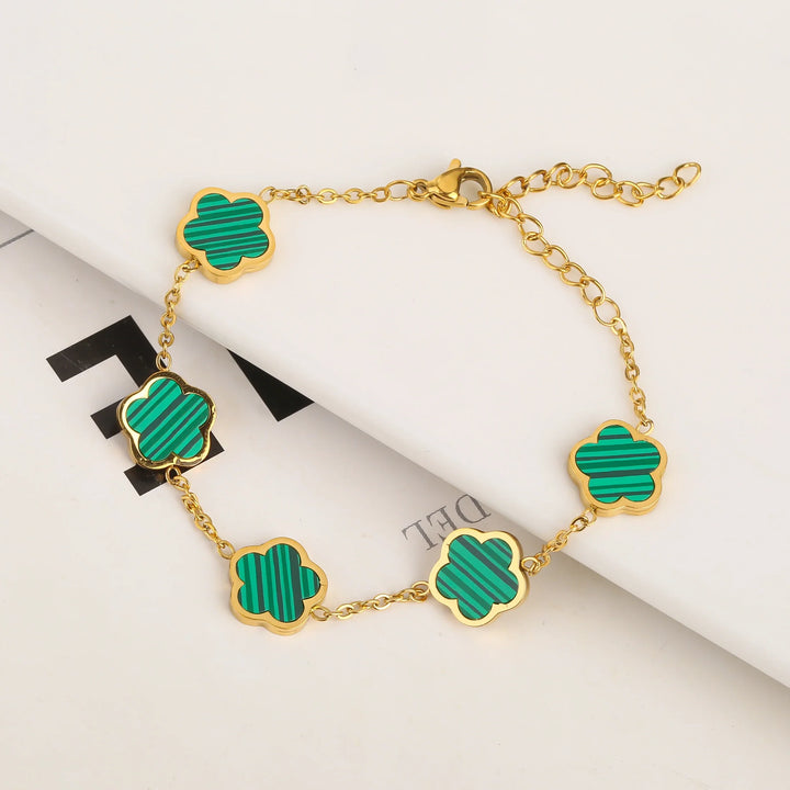 ADIRA | FIVE-LEAF CLOVER BRACELET