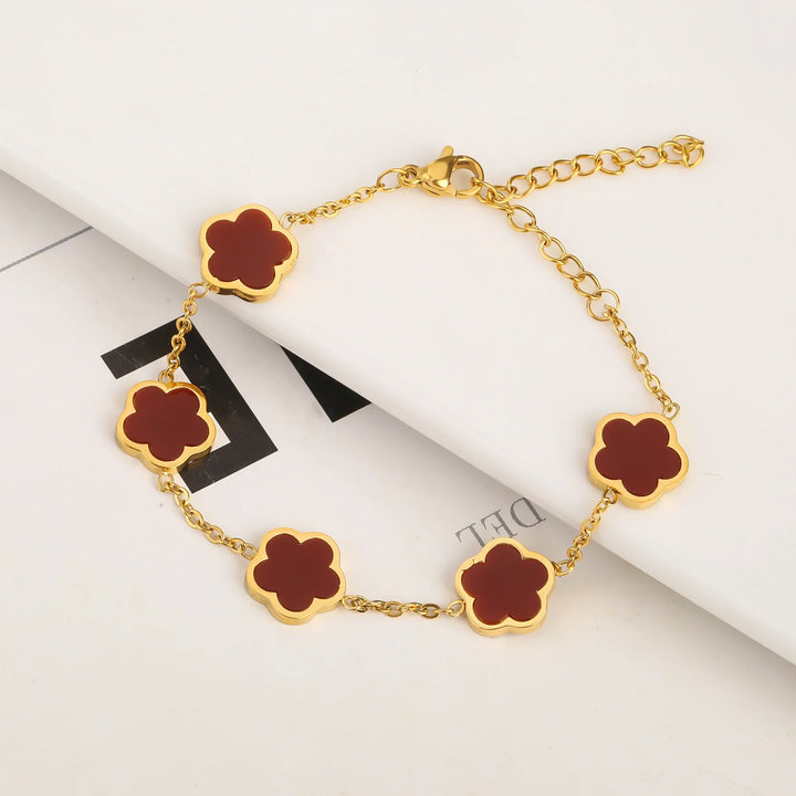 ADIRA | FIVE-LEAF CLOVER BRACELET