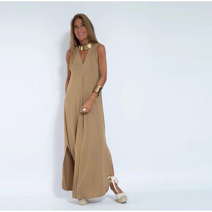 JUDITH | SOFT LONG DRESS WITH CARDIGAN