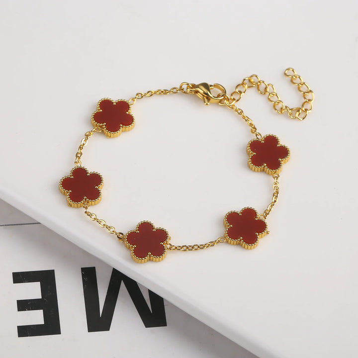 ADIRA | FIVE-LEAF CLOVER BRACELET