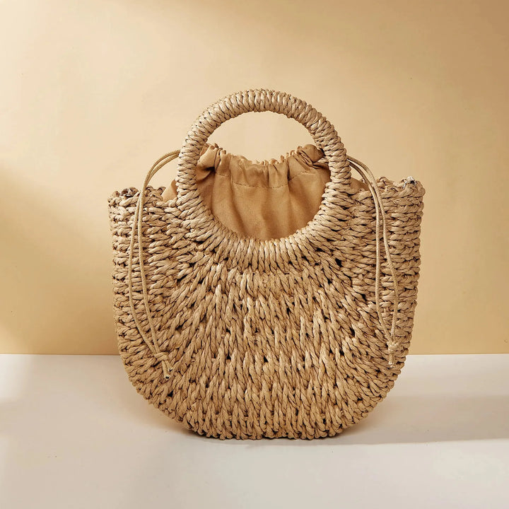 ORLA | WOVEN HALF-MOON BEACH BAG