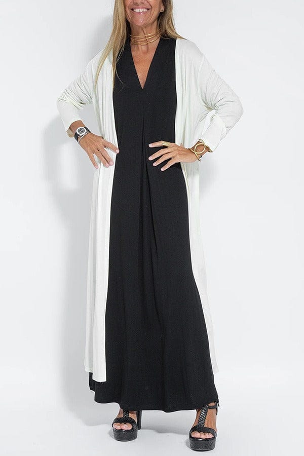 JUDITH | SOFT LONG DRESS WITH CARDIGAN