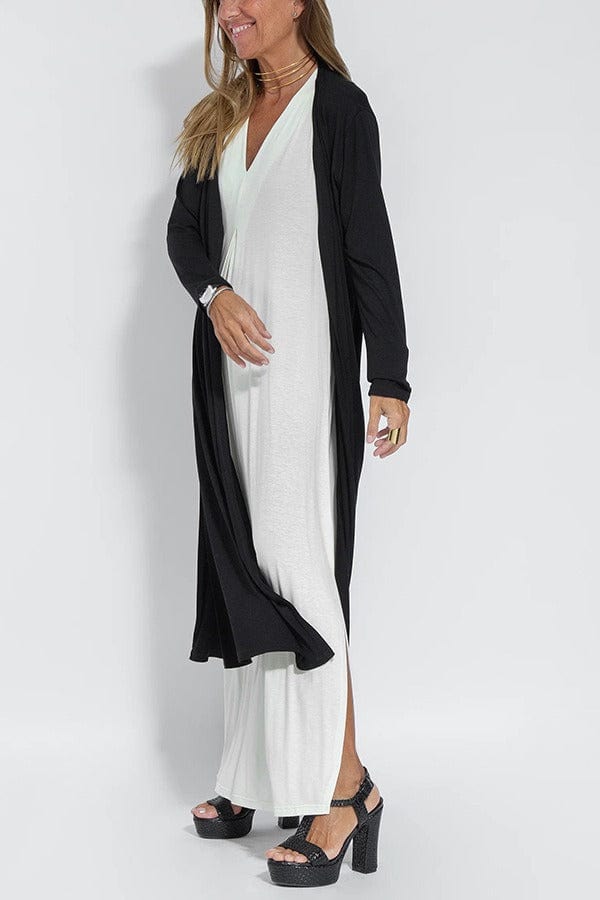 JUDITH | SOFT LONG DRESS WITH CARDIGAN