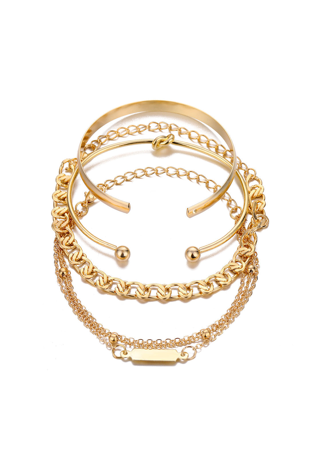 KIRRA | 4 PIECE CHAIN BRACELETS SET