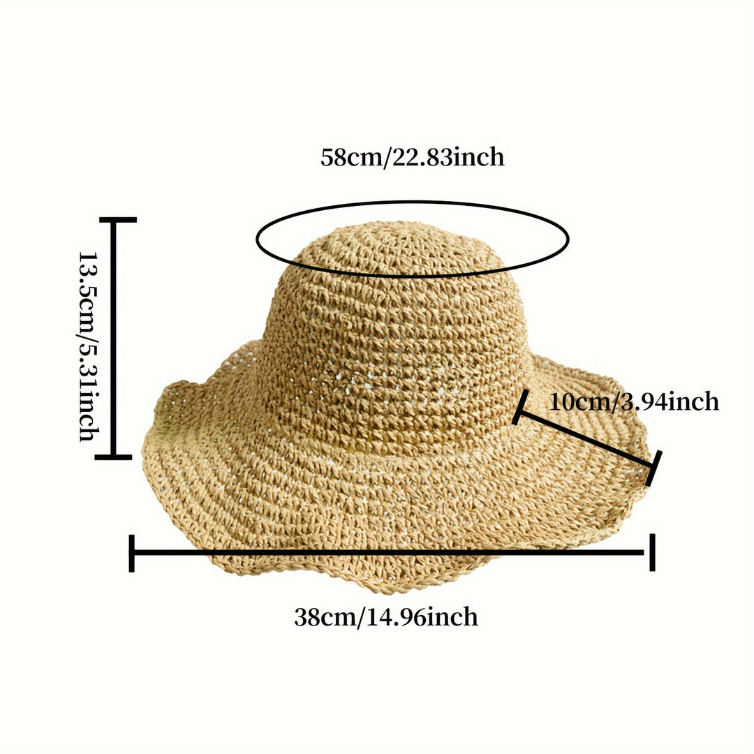 EVELYN | STRAW SUN HAT